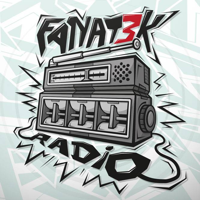 nouveau logo fanat3k radio by la machine factory